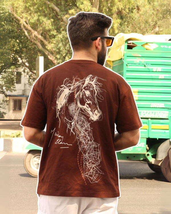 BANDIT OVERSIZE COFFEE T-SHIRT