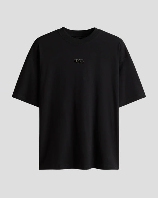 PHOENICIAN OVERSIZE BLACK T-SHIRT