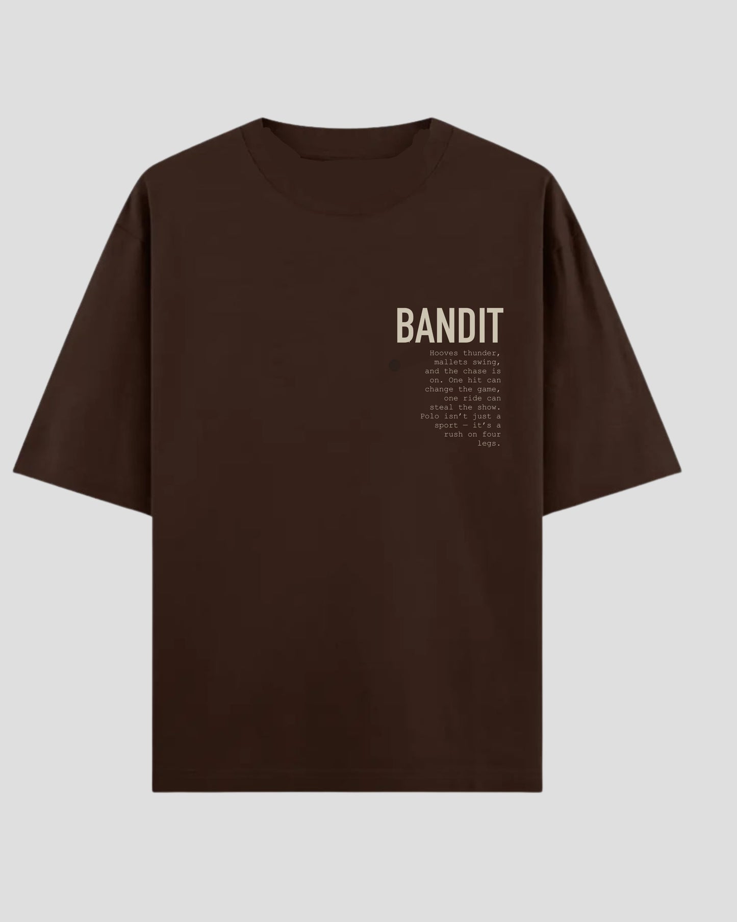 BANDIT OVERSIZE COFFEE T-SHIRT