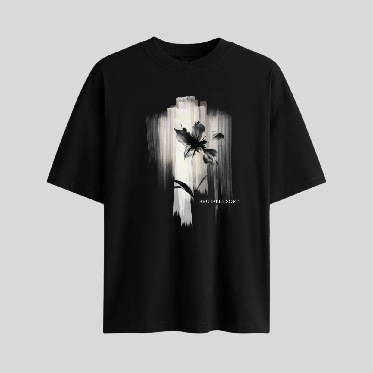BRUTALLY SOFT OVERSIZE BLACK TSHIRT